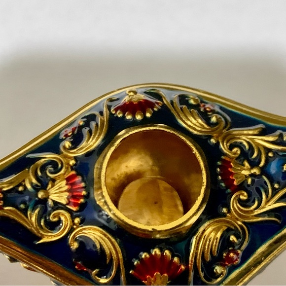 Gold And Blue Small Genie Lamp - Picture 6 of 10